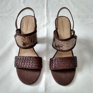 Tahari brown sandals